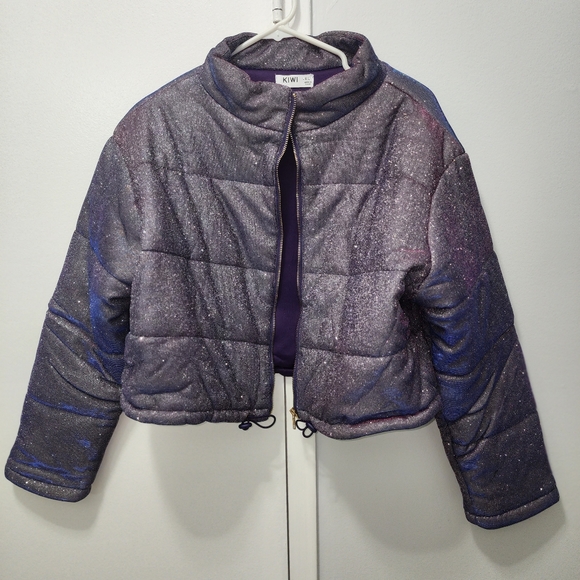 Color Changing Glitter Puffer Jacket - Picture 5 of 6